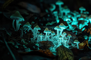 Dark Moody Forest Floor Macro, a Nature Photo by Virgo Studio