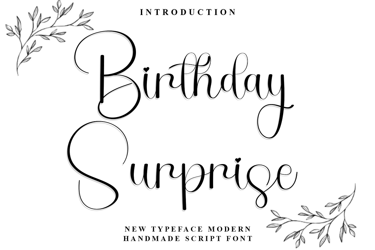 Birthday Surprise, a Handwritten Font by InermediaSTUDIO (Photo 1 of 8)