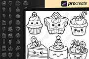 150Christmas Dessert Procreate Stamp, a Brush Add-On by DrawingStoryShop (Thumbnail 4 of 6)