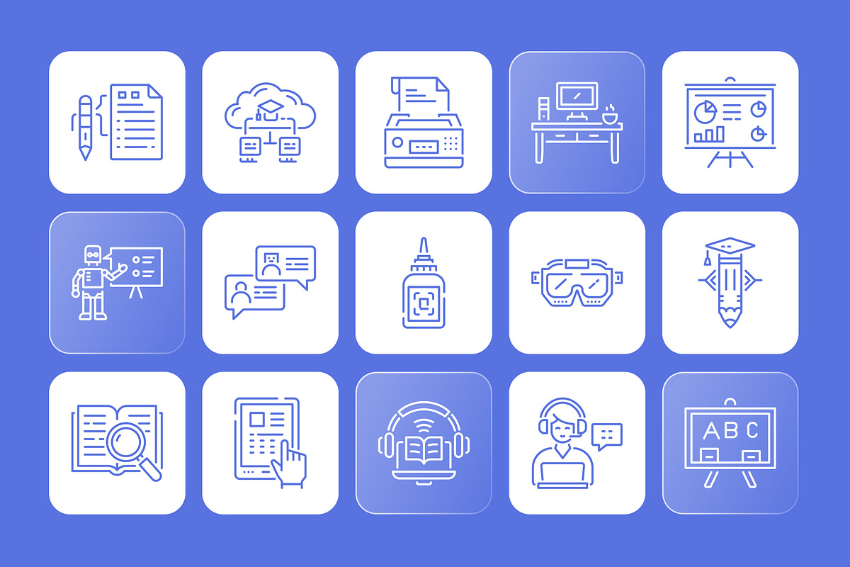 Animated Education Icon Set, an Outline Icon by Prosymbols (Photo 4 of 5)