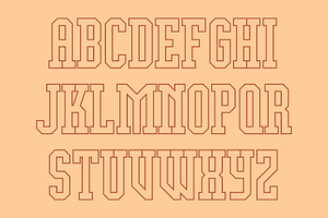 Display University Font