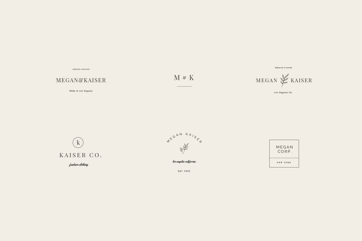 Megan Co Logo Kit, a Branding & Logo Template by Design District (Photo 3 of 12)