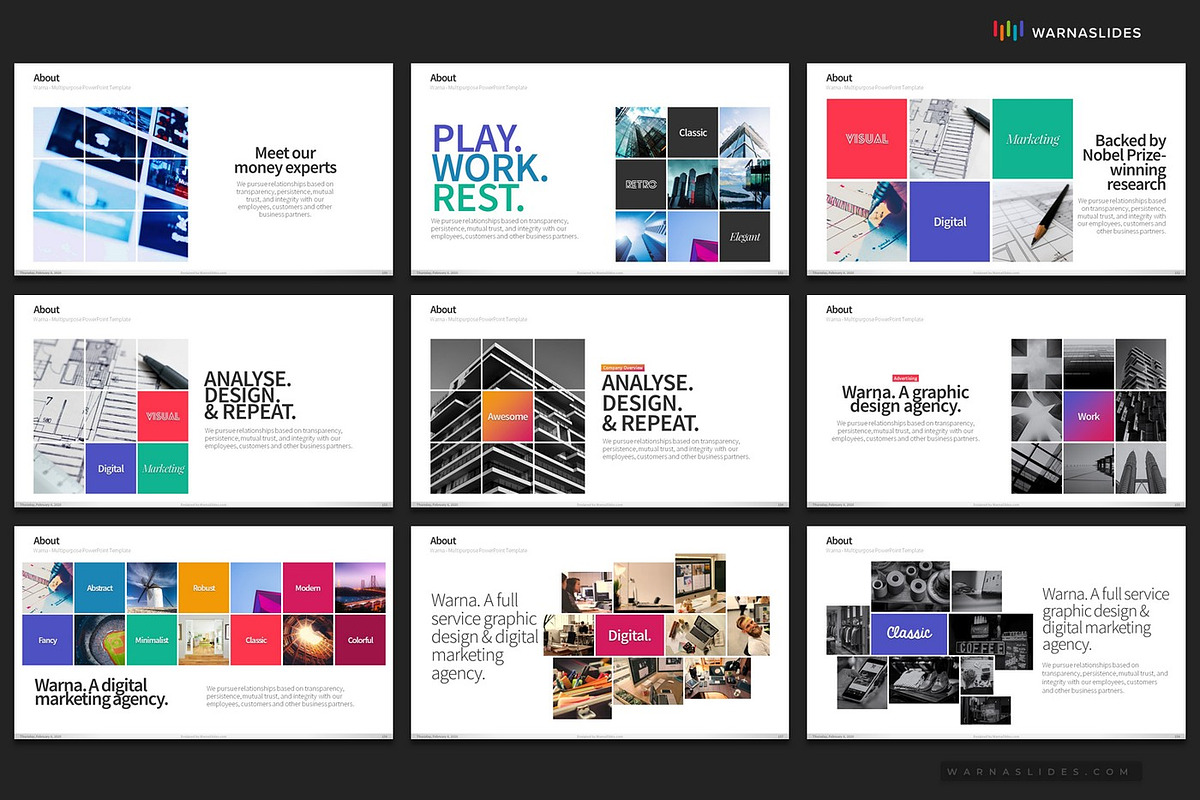Company Profile PowerPoint Templates, a Presentation Template by Warna Works (Photo 27 of 36)