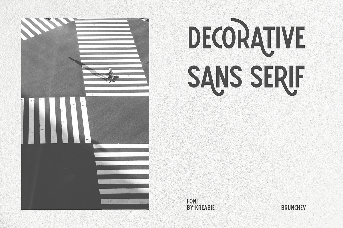 BRUNCHEV, a Sans Serif Font by Kreabie (Photo 3 of 8)