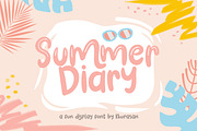 Summer Diary, a Sans Serif Font by khurasan (Thumbnail 1 of 6)