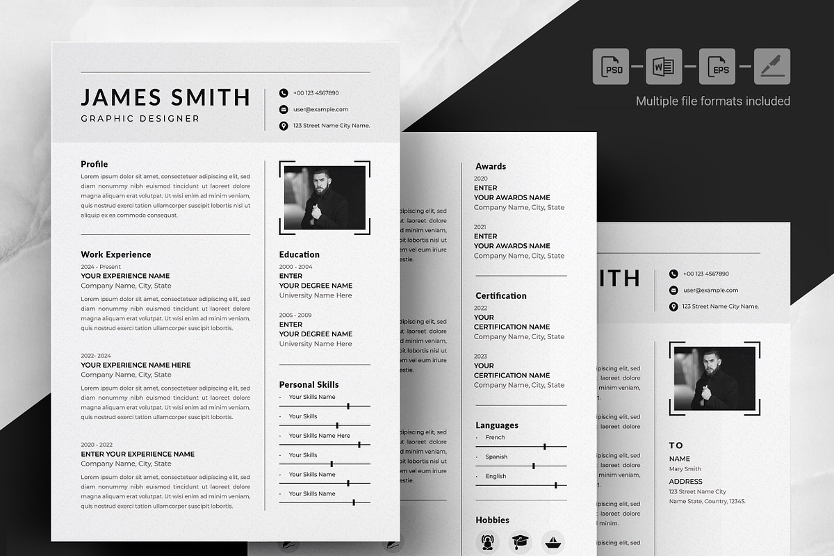 Creative Resume with Portfolio preview 4