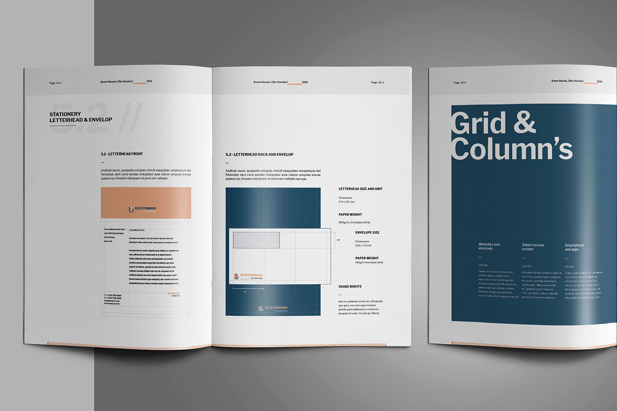 Brand Manual Template, a Brochure Template by Elite_Standard (Photo 5 of 8)