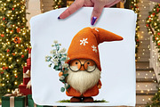 Whimsical Christmas Gnome Clipart, an Illustration by Craft Nest (Thumbnail 6 of 10)
