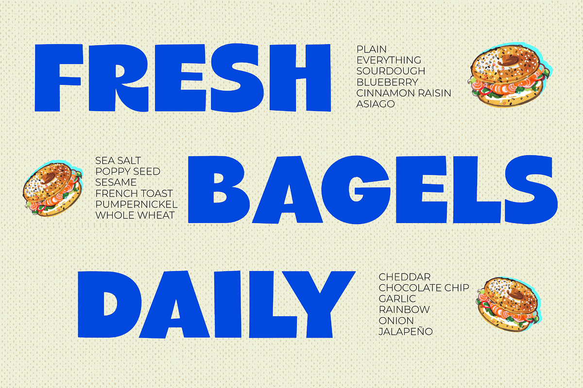 Sugar Chunk - A Bold Display Font, a Sans Serif Font by Ainun Jinan (Photo 5 of 9)