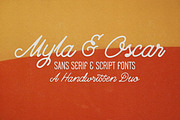 Myla & Oscar Font Duo, a Sans Serif Font by Sault Design (Thumbnail 1 of 7)