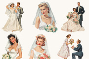 Vintage Wedding Bride and Grooms, a Person Illustration by Design Scotch (Thumbnail 8 of 9)