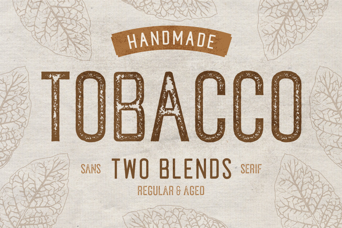 Tobacco Typeface, a Sans Serif Font by Josh O. (Photo 1 of 8)