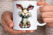 Whimsical Spring Rabbits Clipart PNG, an Illustration by Canvas Craft (Thumbnail 5 of 7)