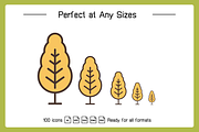 Tree and Woods Icons Illustration, a Decorative Illustration by Designfour (Thumbnail 4 of 6)