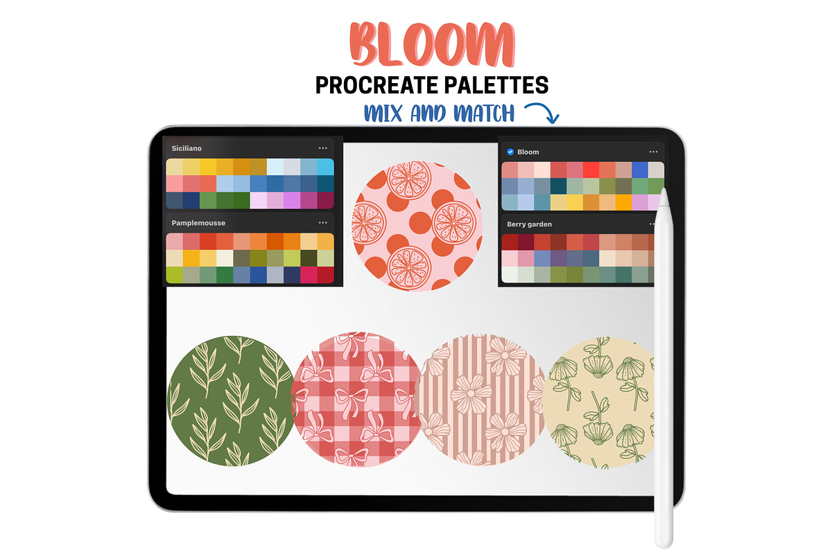 Bloom Procreate Pattern Brushes, a Brushes & More by Brush Lab (Photo 8 of 8)