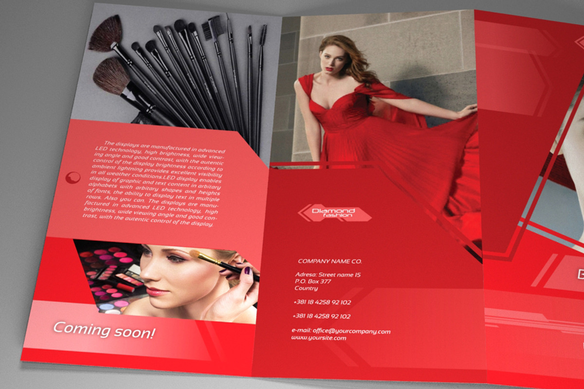 Indesign Brochure A4 red diamond, a Brochure Template by RudanStudio (Photo 3 of 7)