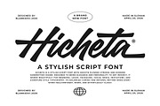 Hicheta a Modern Stylish Script Font, a Script Font by Blankids Studio (Thumbnail 1 of 12)