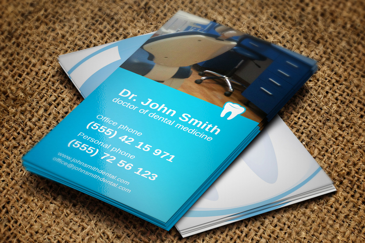 Dentist Business Card, a Business Card Template by Crazyleaf (Photo 2 of 4)