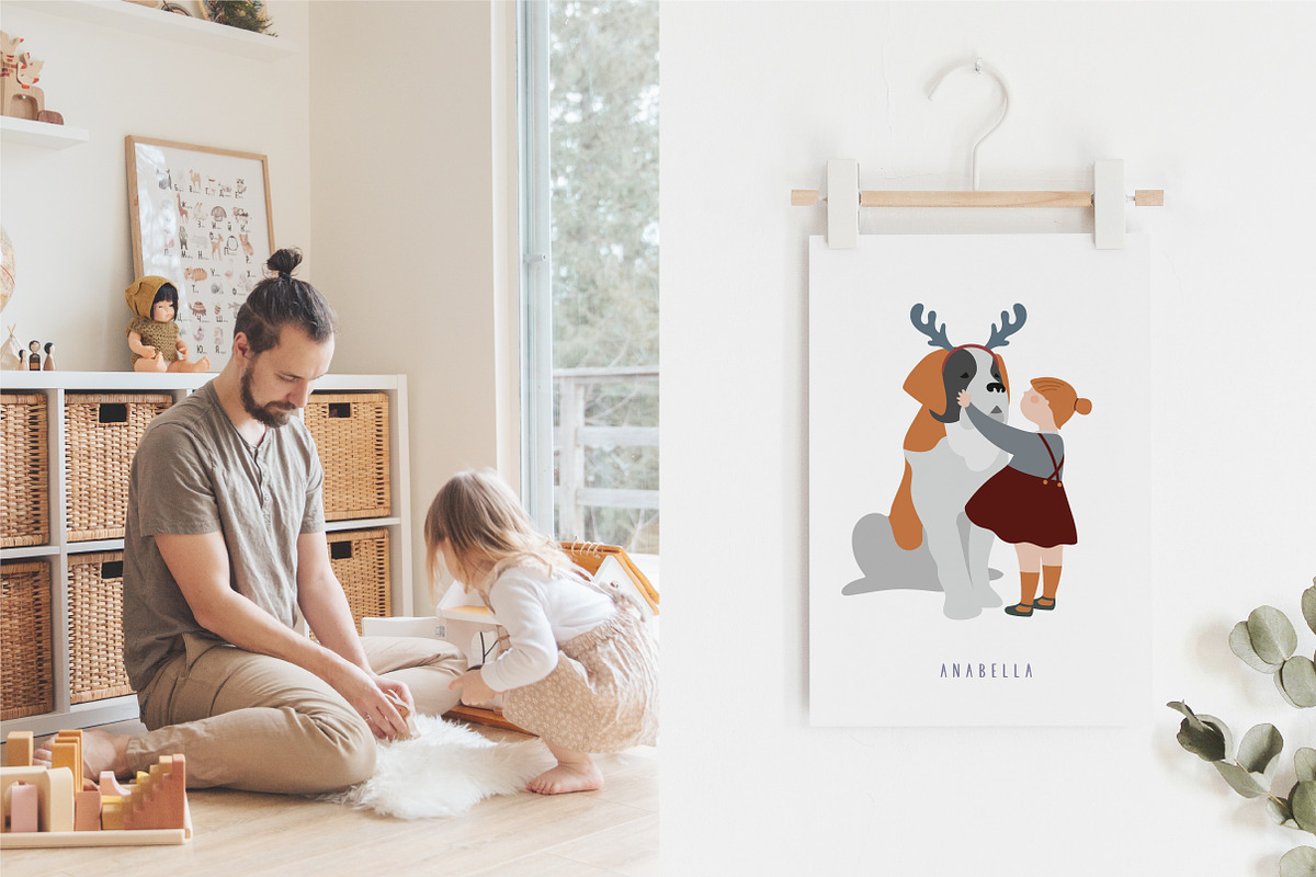Nordic Winter Kids, a Decorative Illustration by Marish (Photo 6 of 16)