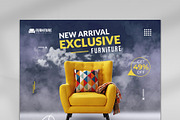 Furniture Social Media Banner Design, a Marketing Template by Photoshop Action (Thumbnail 3 of 26)