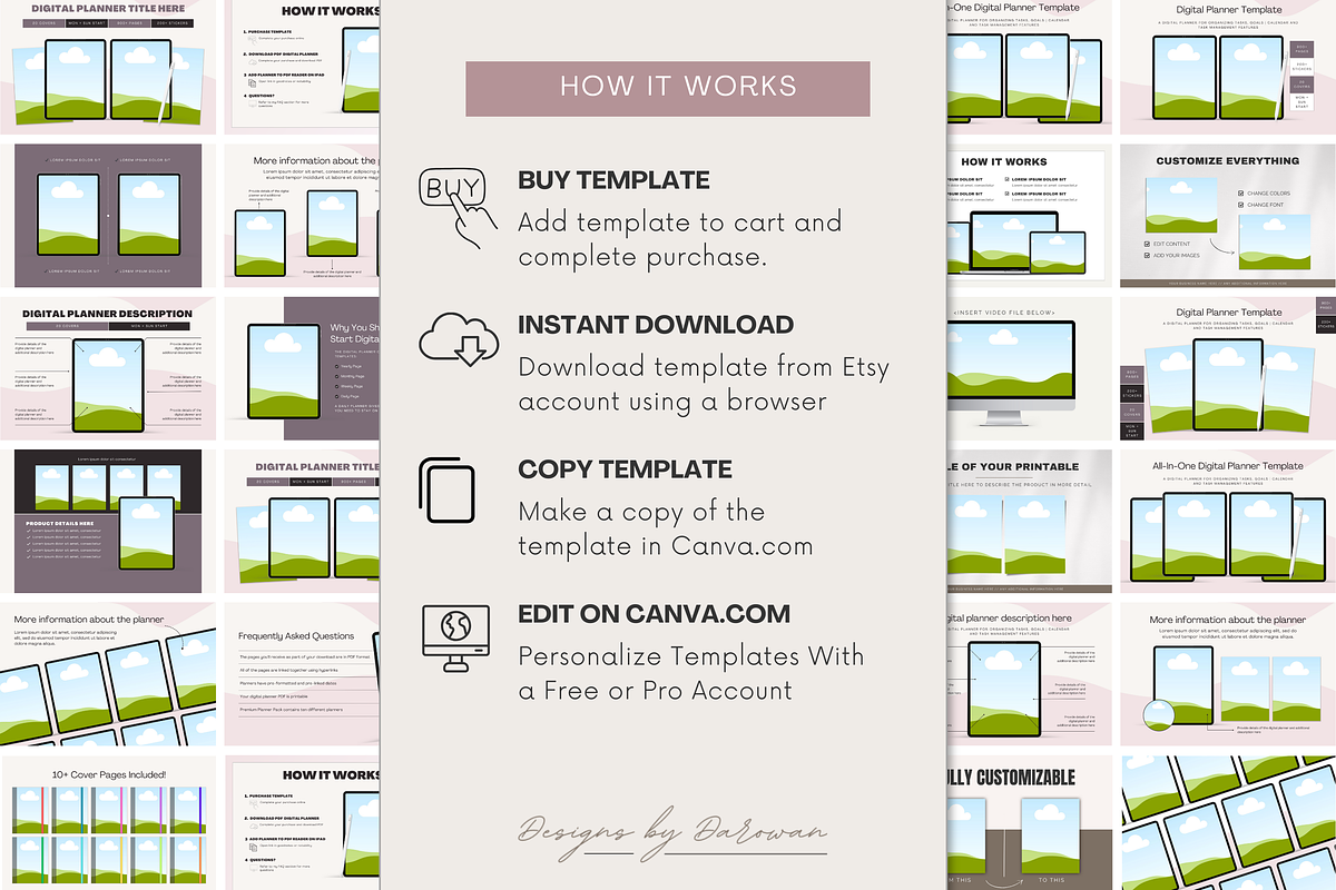 2024 Digital Planner | Canva PLR, a Branding & Logo Template by Designs by Darowan (Photo 9 of 10)