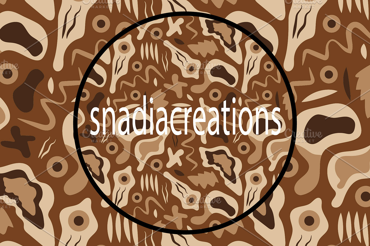 Organic shapes, a Pattern Graphic by snadiacreations