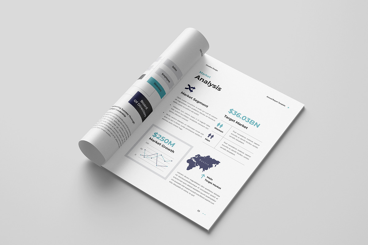 Annual Report Template, a Brochure Template by Spark_Creative (Photo 9 of 16)