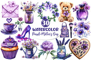 Purple Mother's Day Clipart, an Illustration by Dream Creation (Thumbnail 1 of 6)