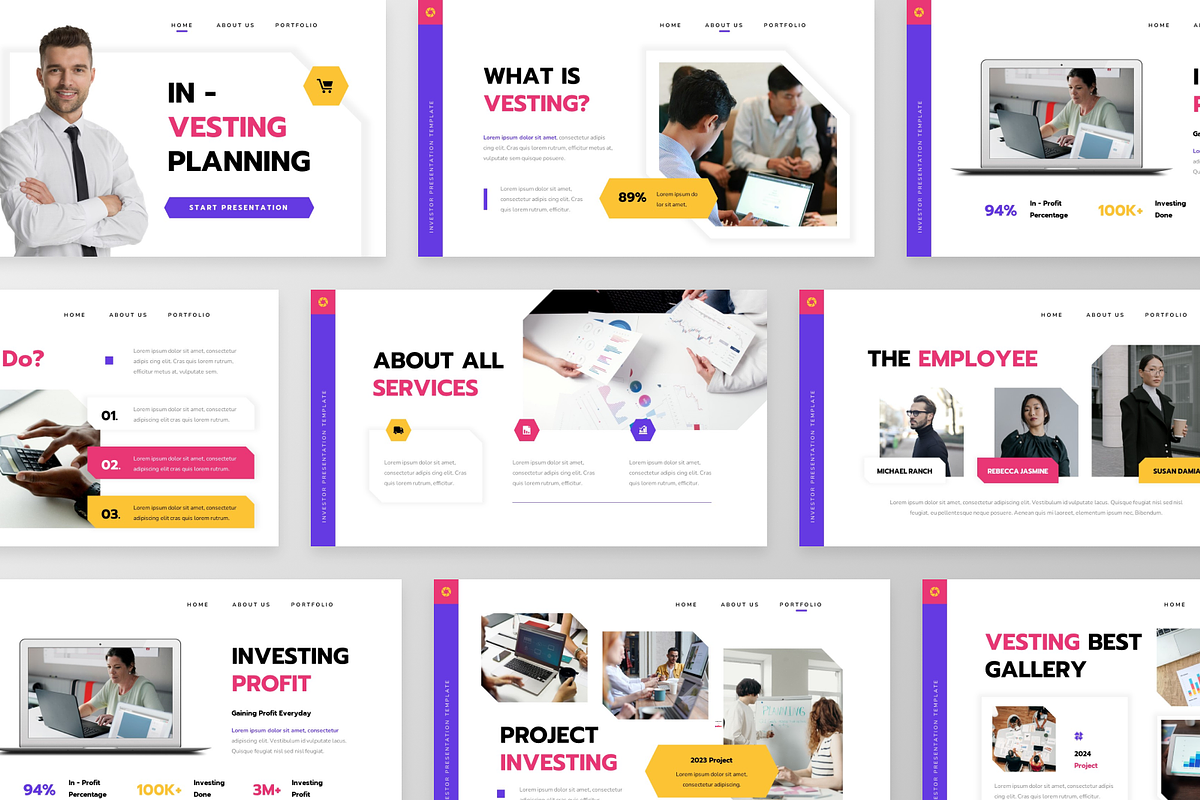 Vesting - Investor Google Slide, a Presentation Template by GraphauseProject (Photo 5 of 6)