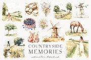 Countryside Memories, a Decorative Illustration by PeDe Designs (Thumbnail 2 of 15)