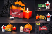 Halloween Card Mock-up, an Advertising Mockup by zippypixelstudio (Thumbnail 1 of 13)