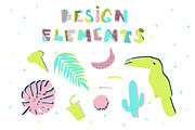 Hawaii vector set, an Illustration by Derenskaya (Thumbnail 4 of 4)