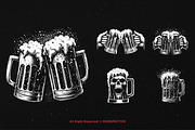 10 Bundle Dark Art Beer Mug Skull, an Illustration by Morspective (Thumbnail 5 of 7)
