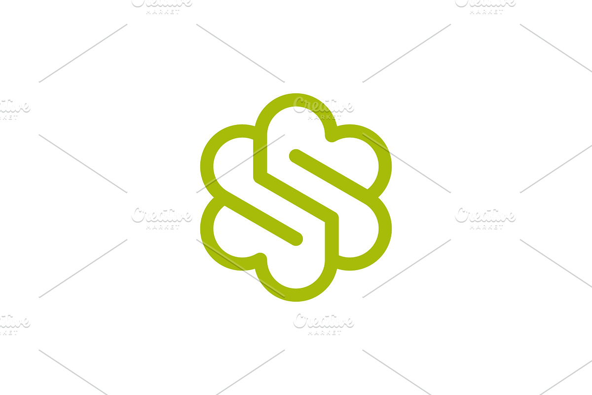 letter S floral modern logo, a Branding & Logo Template by Rasagama Studio