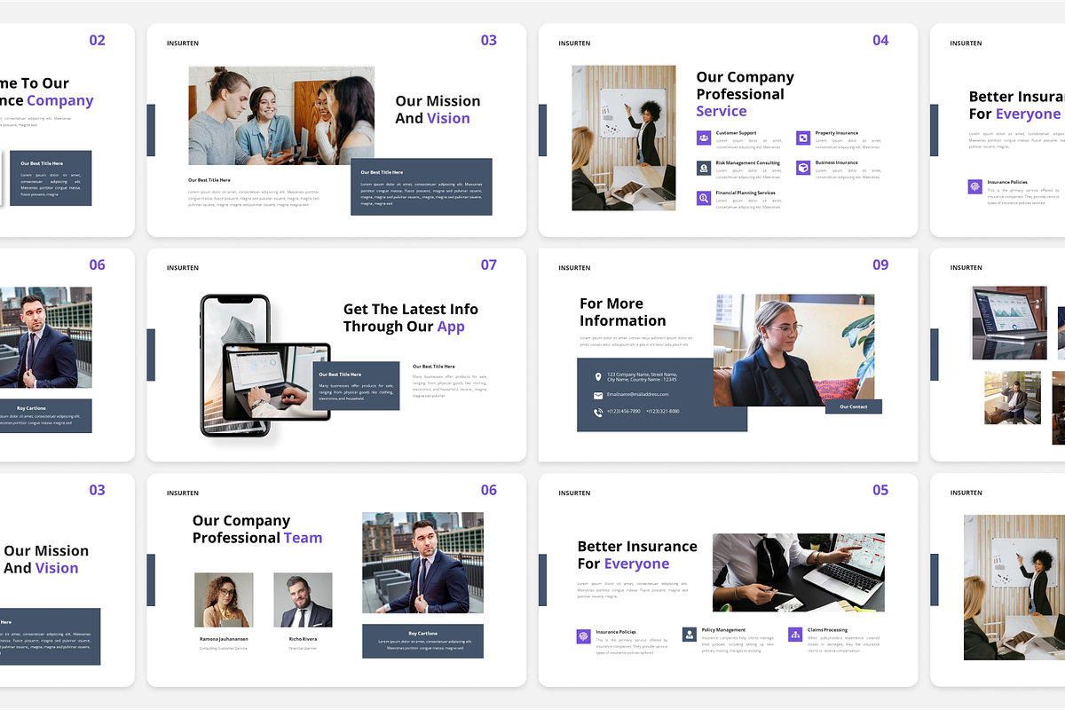 Insurten - Insurance Keynote, a Presentation Template by Annora Studio (Photo 2 of 5)