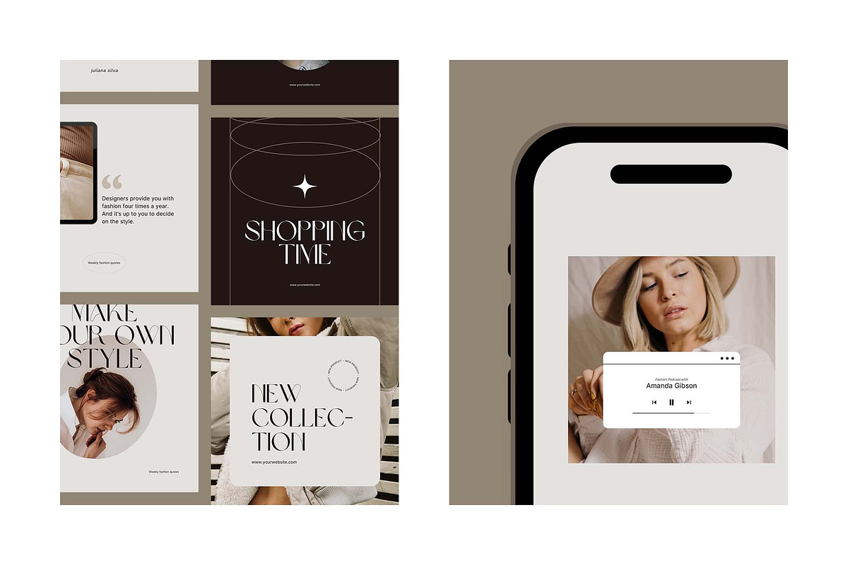 Fashion Creator Canva Instagram Post, a Social Media Template by Angkalimabelas (Photo 4 of 5)