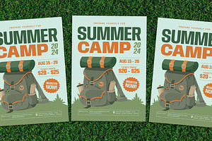 Summer Camp Flyer, a Flyer Template by Gumico Studio.