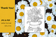 Floral Coloring Pages | Bouquets, an Illustration by ChristinaDesigns (Thumbnail 6 of 6)