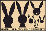 Minimal Bunny Head Set Bundle, an Illustration by abu67222 (Thumbnail 1 of 7)