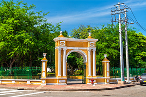 Entrance gate to Centenario Park in, an Architecture Photo by Leonid Andronov