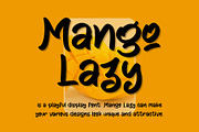 Mango Lazy, a Script Font by Letterafa Studio (Thumbnail 1 of 7)