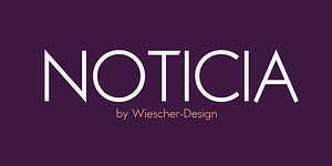 Noticia, a Sans Serif Font by Wiescher-Design