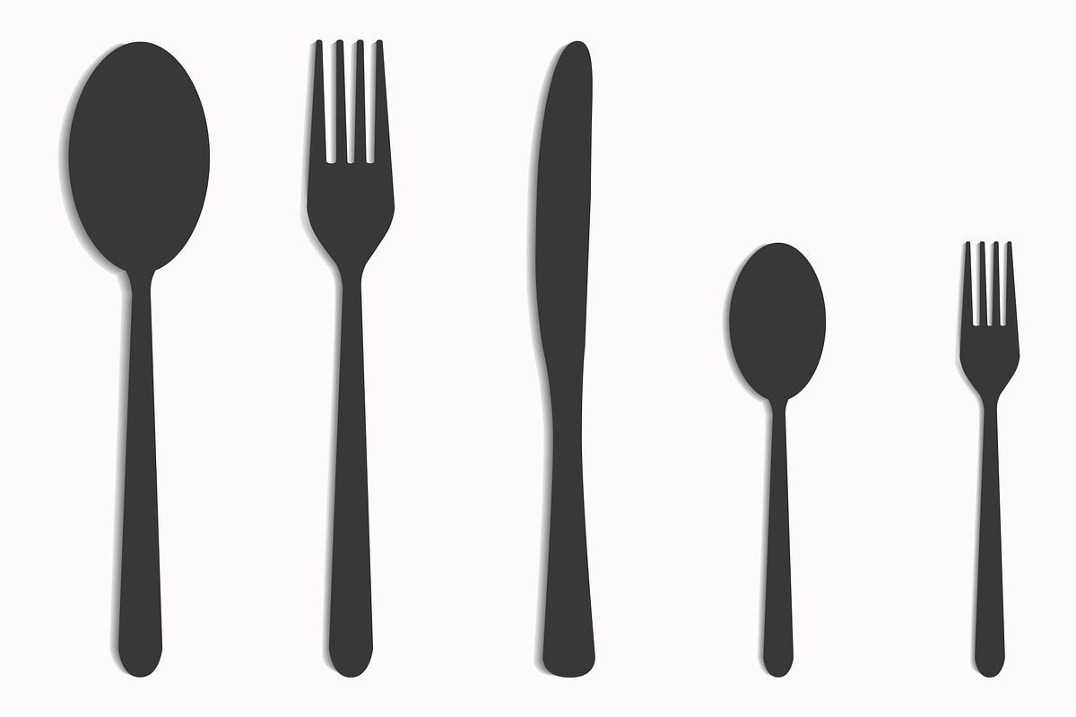 cutlery set, a Food Illustration by noche