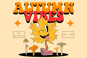 Fall Vibes Clipart Collection, an Illustration by Alina Sh