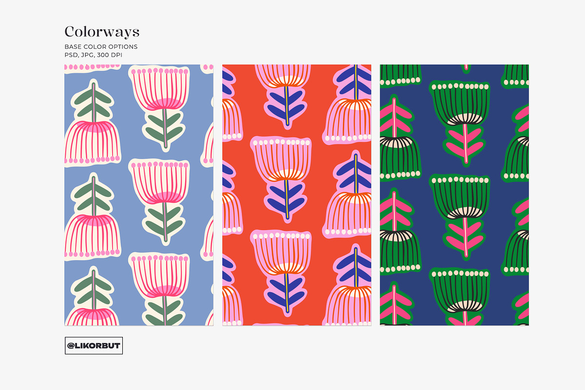 Fairy Abstract Modern Floral Pattern, a Pattern Graphic by likorbut (Photo 9 of 10)