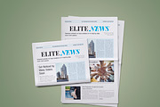 Newspaper Elite, a Magazine Template by GreenDesign (Thumbnail 1 of 9)