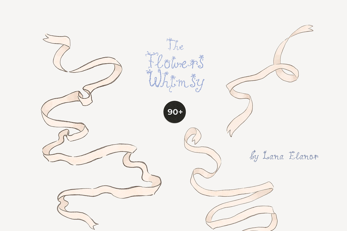 Hand-Painted Pastel Floral Whimsy, a Decorative Illustration by Lana Elanor (Photo 9 of 16)