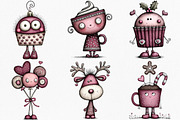 Whimsical Christmas Clipart Bundle, an Illustration by Canvas Craft (Thumbnail 3 of 7)