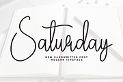 Saturday | Script Font, a Handwritten Font by Scratchones (Thumbnail 1 of 8)