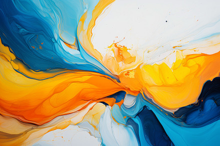 Sunrise Swirls Abstract ai, an Abstract Photo by Ocean Digital Art